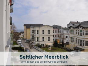 Ahlbeck, Villa Medici - seitlicher Meerblick